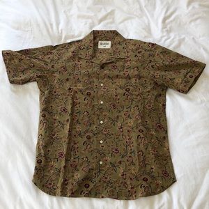 Kardo brand new print short sleeve button shirt